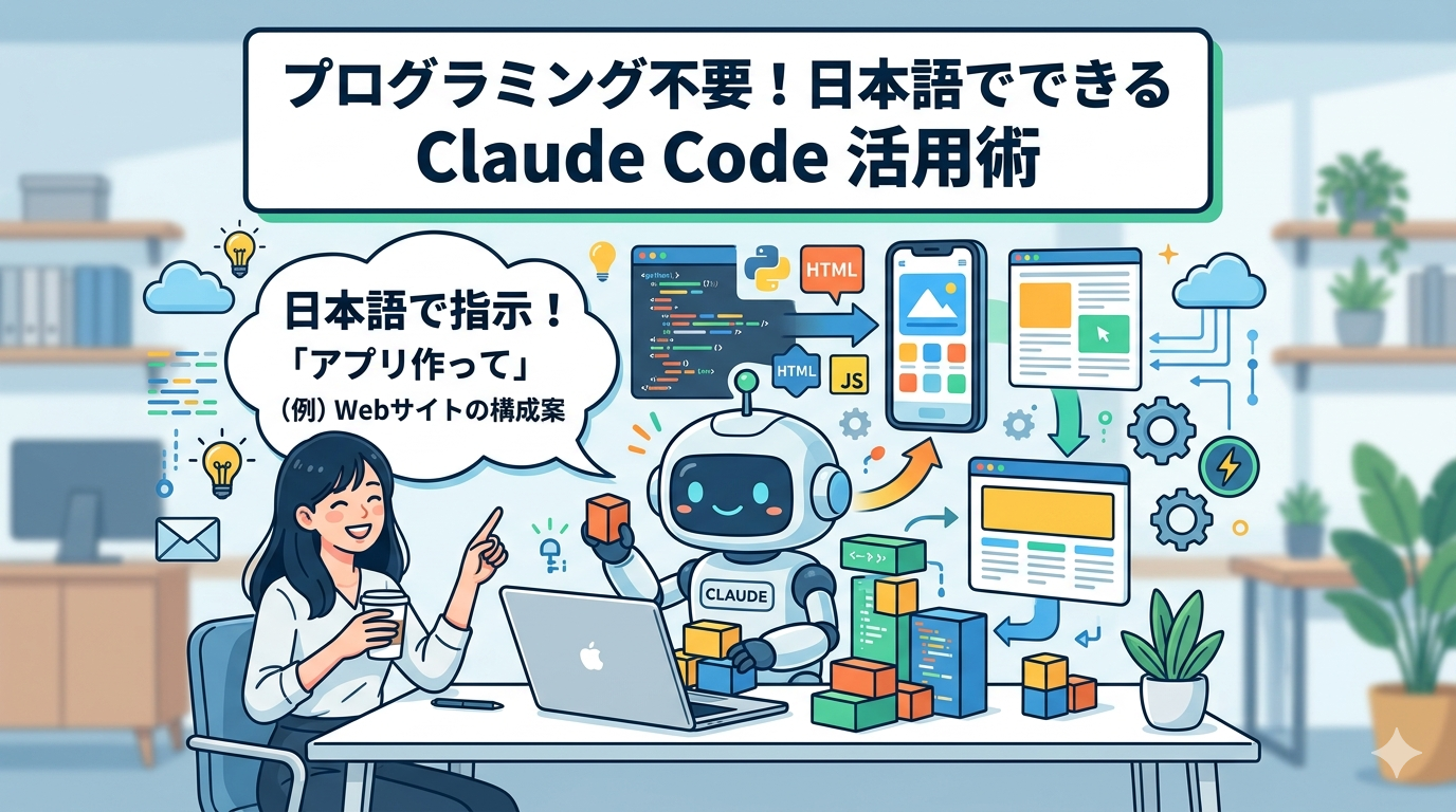 プログラミング不要！日本語でできる Claude Code 活用術
