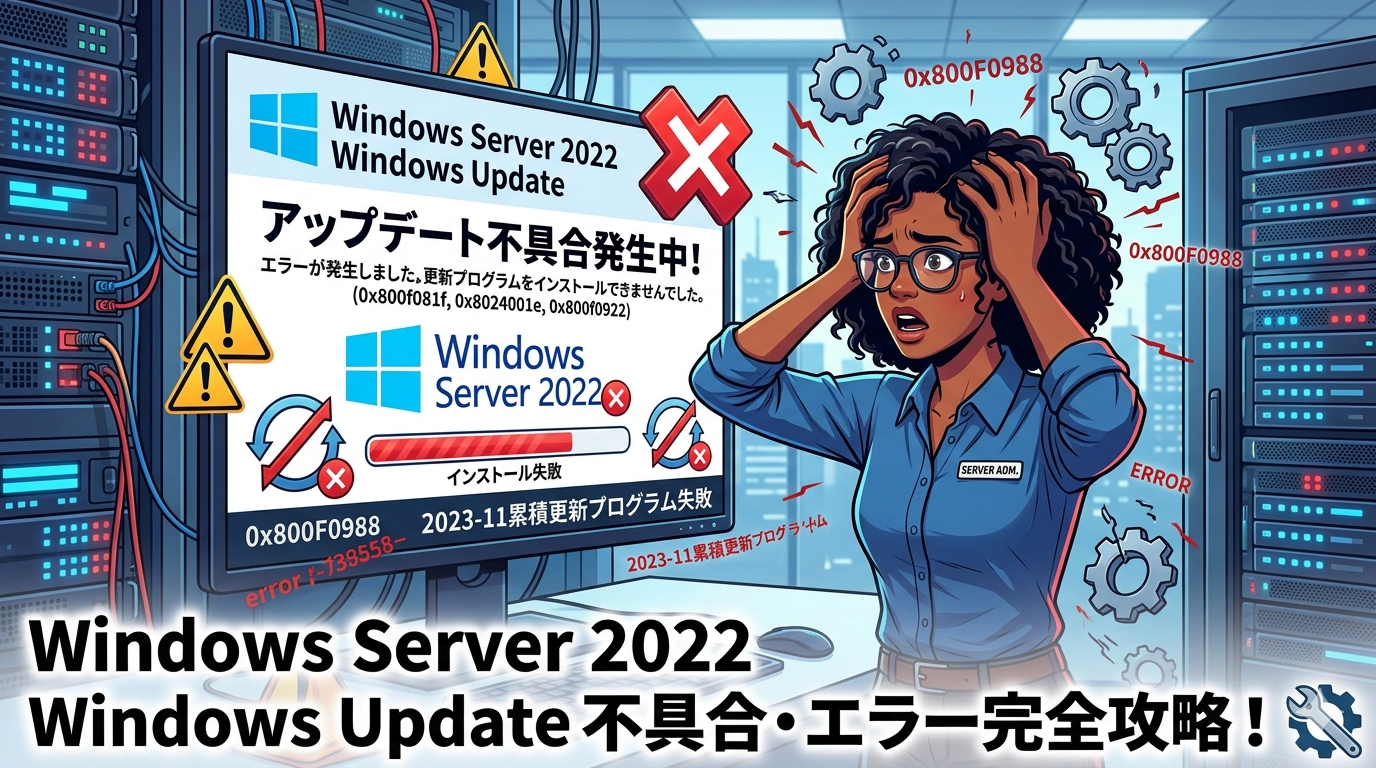 Windows Server 2022の2026年4月アップデートで不具合