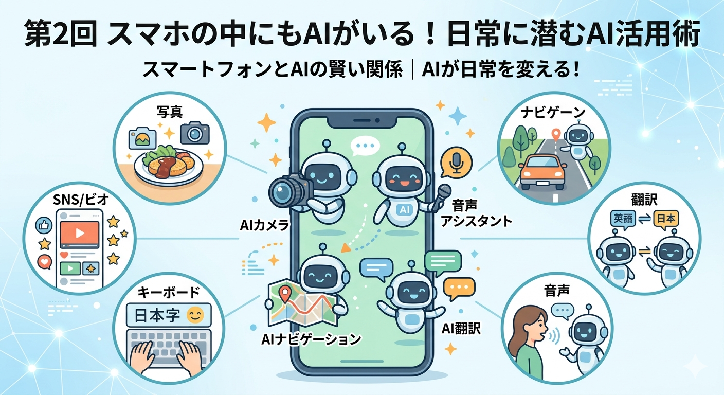 第2回 スマホの中にもAIがいる！日常に潜むAI活用術