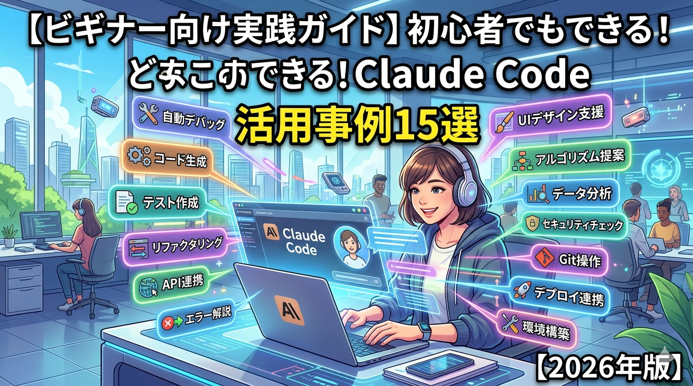初心者でもできる！Claude Code活用事例15選